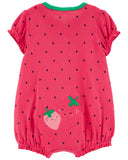 Carters Girls 0-24 Months Strawberry Romper