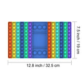 ThinkKool Toys Big Rainbow Chess Fidget Game Board with Dice