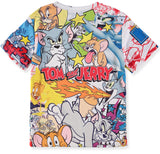 Tom and Jerry Boys 4-20 Short Sleeve Sublimation T-Shirt