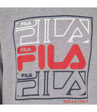 FILA Boys 8-20 Long Sleeve Stacked Box Logo Graphic T-Shirt