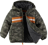 Osh Kosh Boys 2T-4T Stripe Puffer Jacket
