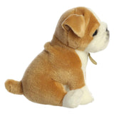 Aurora® Adorable Miyoni® Tots Bulldog Pup Stuffed Animal - Lifelike Detail - Cherished Companionship - White 8.5 Inches