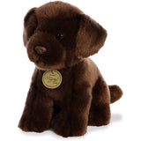 Aurora® Adorable Miyoni® Tots Chocolate Lab Pup Stuffed Animal - Lifelike Detail - Cherished Companionship - Brown 11 Inches