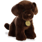 Aurora® Adorable Miyoni® Tots Chocolate Lab Pup Stuffed Animal - Lifelike Detail - Cherished Companionship - Brown 11 Inches