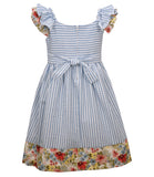 Bonnie Jean Girls 7-16 Phoebe Seersucker Dress with Matching Hat