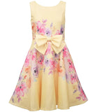 Bonnie Jean Girls 7-16 Sleeveless Floral Bow Dress