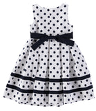 Bonnie Jean Girls 4-6X Polka Dot Pleated Nautical Dress