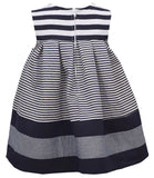 Bonnie Baby Girls 12-24 Months Sleeveless Striped Nautical Dress