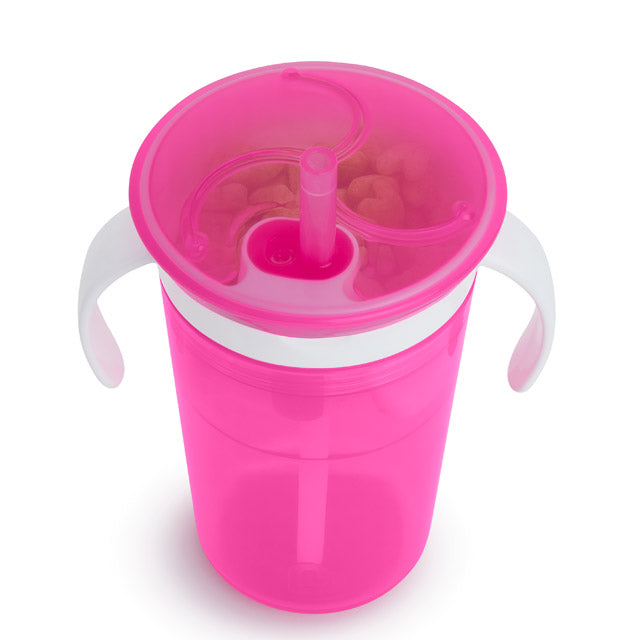 Munchkin SnackCatch & Sip™ 2-in-1 Snack Catcher & Spill-Proof Cup, Colors May Vary
