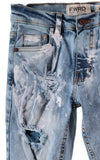 FWRD Denim Boys 8-20 Rip Repair Bleached Denim Slim Jeans