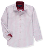 Leo & Zachary Boys 2-16 Sand Tonal Stripe Dress Shirt