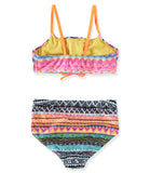 Breaking Waves Girls 7-16 Two Piece Tribal Bikini