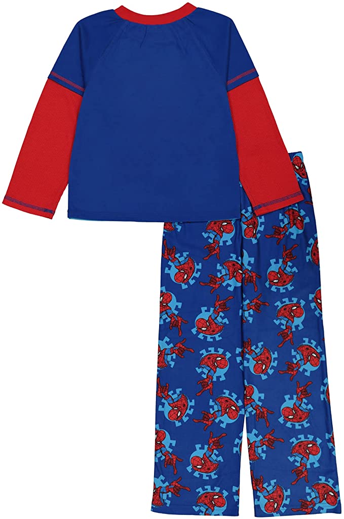 Marvel Spiderman Boys Pyjama Set – Long Sleeve 100% Cotton PJs For Ages 3-10, Perfect Christmas Winter Gift