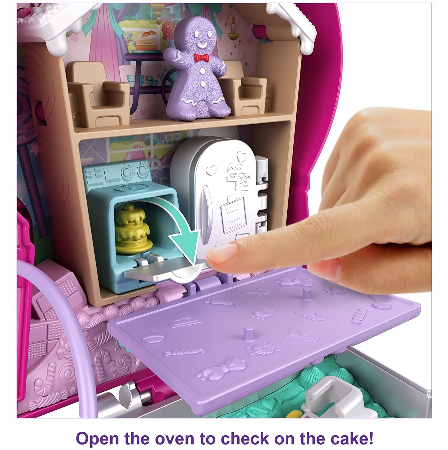 Polly Pocket Unicorn Forest Compact Tea Party-Themed Playset with Glitter  Horn, 2 Micro Dolls & 13 Accessories, Toy for Ages 4 Years Old & Up (