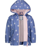 Carters Girls 12-24 Months Daisy Peplum Chambray Fleeced Lined Jacket