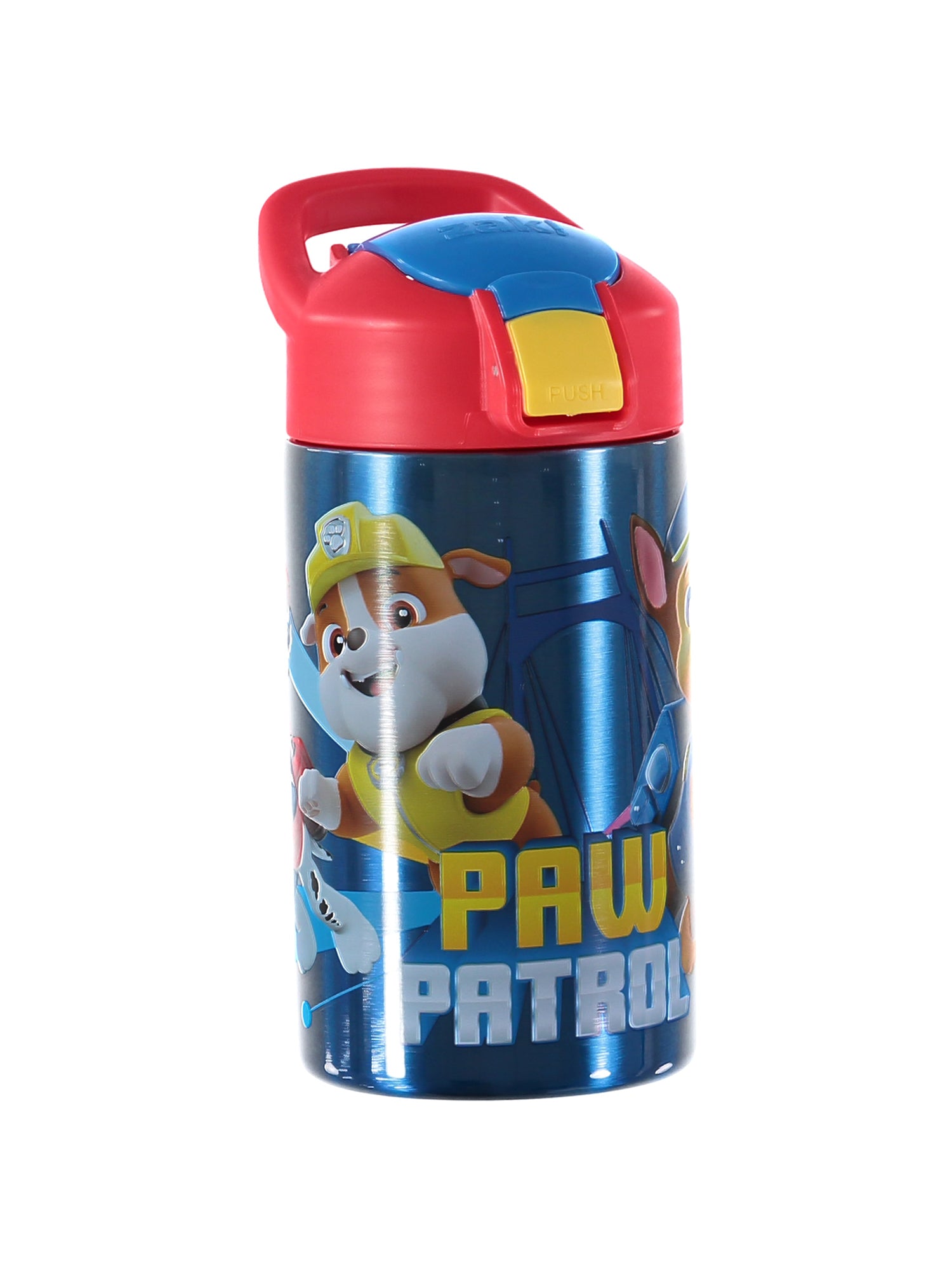 Zak Designs Paw Patrol 15.5oz Stainless Steel Kids Water Bottle with  Flip-up
