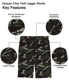 Canyon Club Boys 8-20 Twill Jogger Shorts