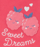 Carters Girls 2T-5T 4-Piece Raspberry 100% Snug Fit Cotton PJs