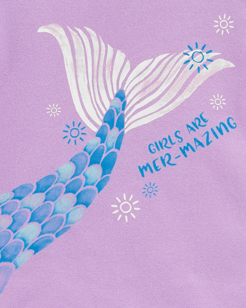 Carters Girls 4-14 4-Piece Mermaid 100% Snug Fit Cotton PJs