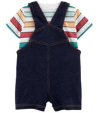 Carters Boys 0-24 Months 2-Piece Tee & Shortall Set