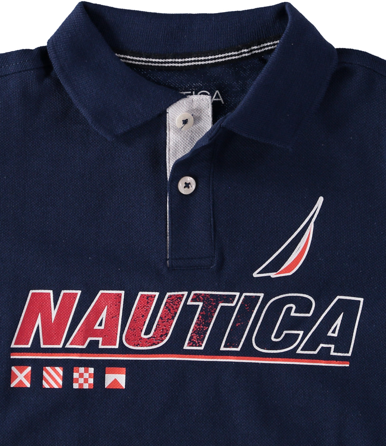 Nautica Boys 4-7 Chest Logo Polo Shirt