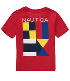 Nautica Boys 4-7 Flag Logo T-Shirt