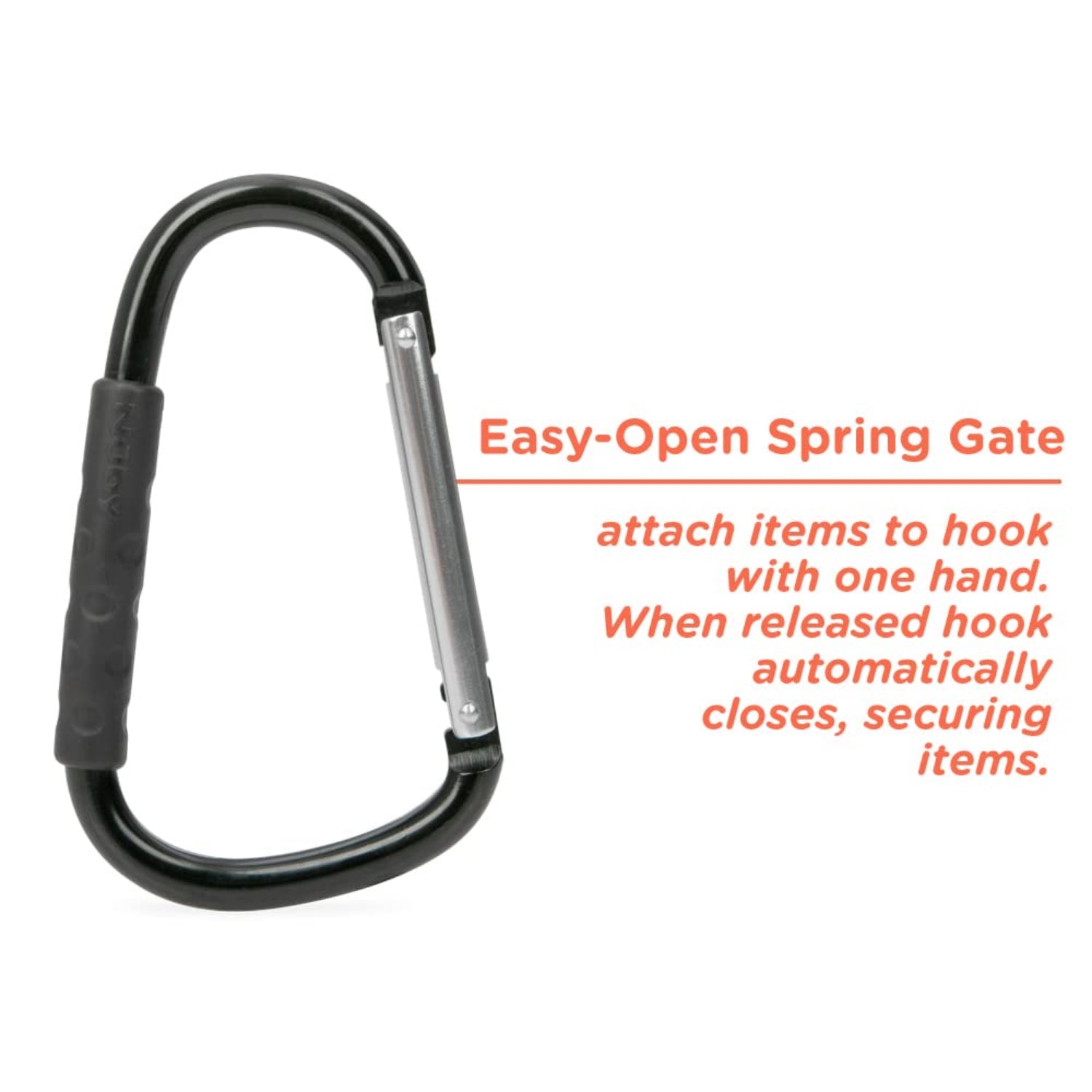 Replacement stripped slim handbag strap with carabiner slide hook