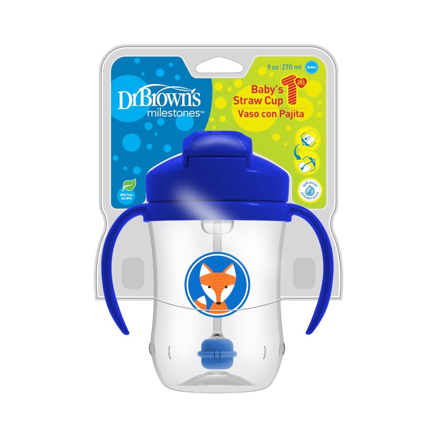 Dr. Browns Baby’s First Straw Cup, 9 Ounce (6m+)