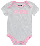 PUMA Girls 12-24 Months Short Sleeve 5-Pack Bodysuit