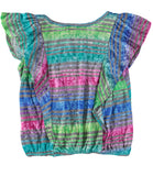 2-Hip Girls 7-16 Stripe Flutter Top