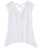 2-Hip Girls 7-16 Eyelet Strap Back Top