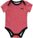 PUMA Boys 0-9 Months Short Sleeve 5-Pack Bodysuit