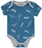 PUMA Boys 0-9 Months Short Sleeve 5-Pack Bodysuit