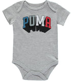 PUMA Boys 0-9 Months Short Sleeve 5-Pack Bodysuit