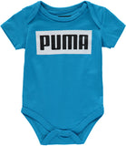 PUMA Boys 0-9 Months Short Sleeve 5-Pack Bodysuit
