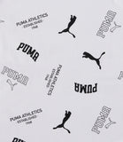 PUMA Boys 4-7 Short Sleeve All Over Print Logo T-Shirt