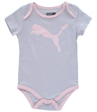 PUMA Girls 0-9 Months Short Sleeve 5-Pack Bodysuit