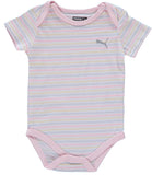 PUMA Girls 0-9 Months Short Sleeve 5-Pack Bodysuit
