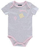 PUMA Girls 0-9 Months Short Sleeve 5-Pack Bodysuit