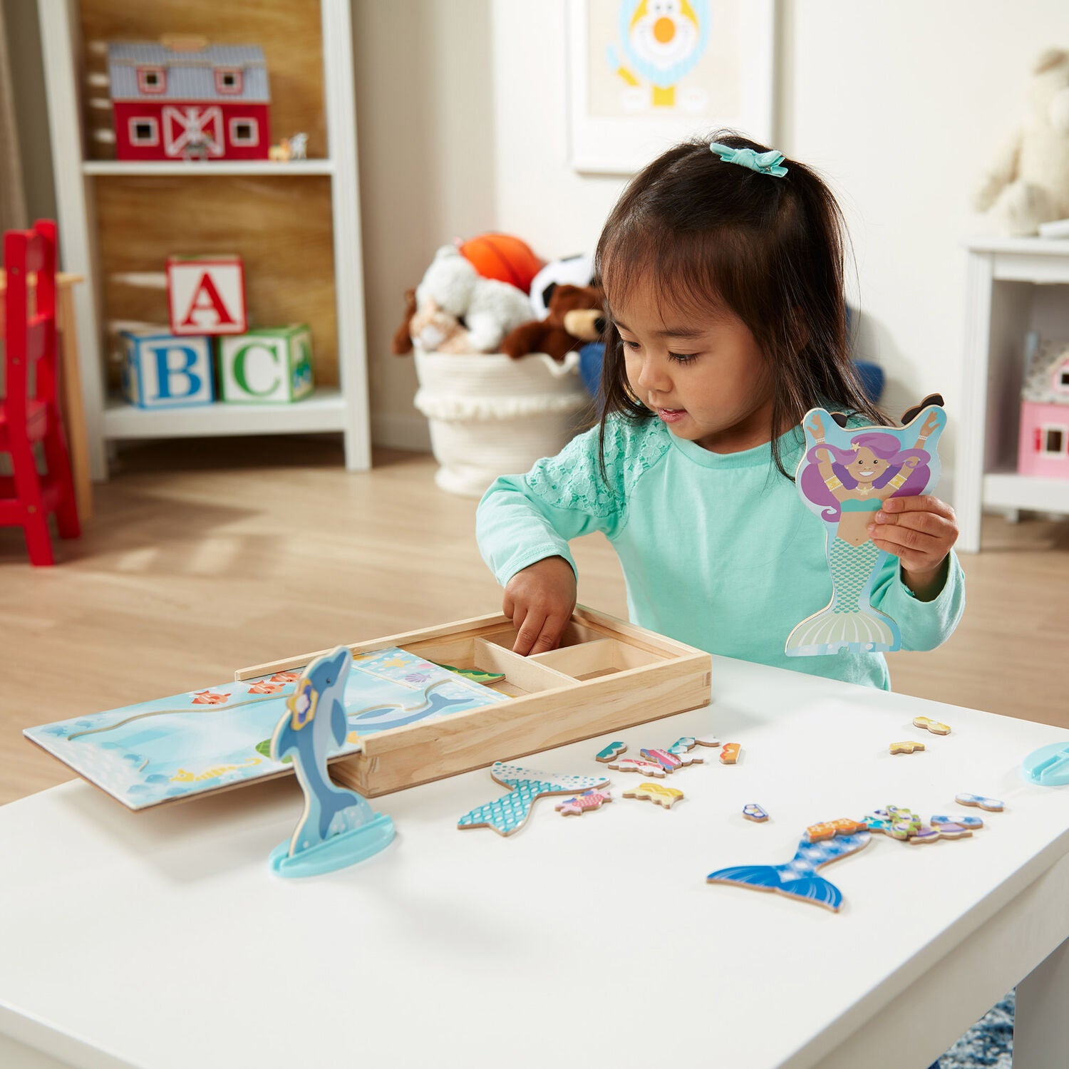 melissa and doug magnetic dress up mermaid Melissa and Doug - Mermaid Magnetic Dress Up Play Set