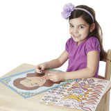 Melissa and Doug Make-a-Face Sticker Pad - Sparkling Princesses