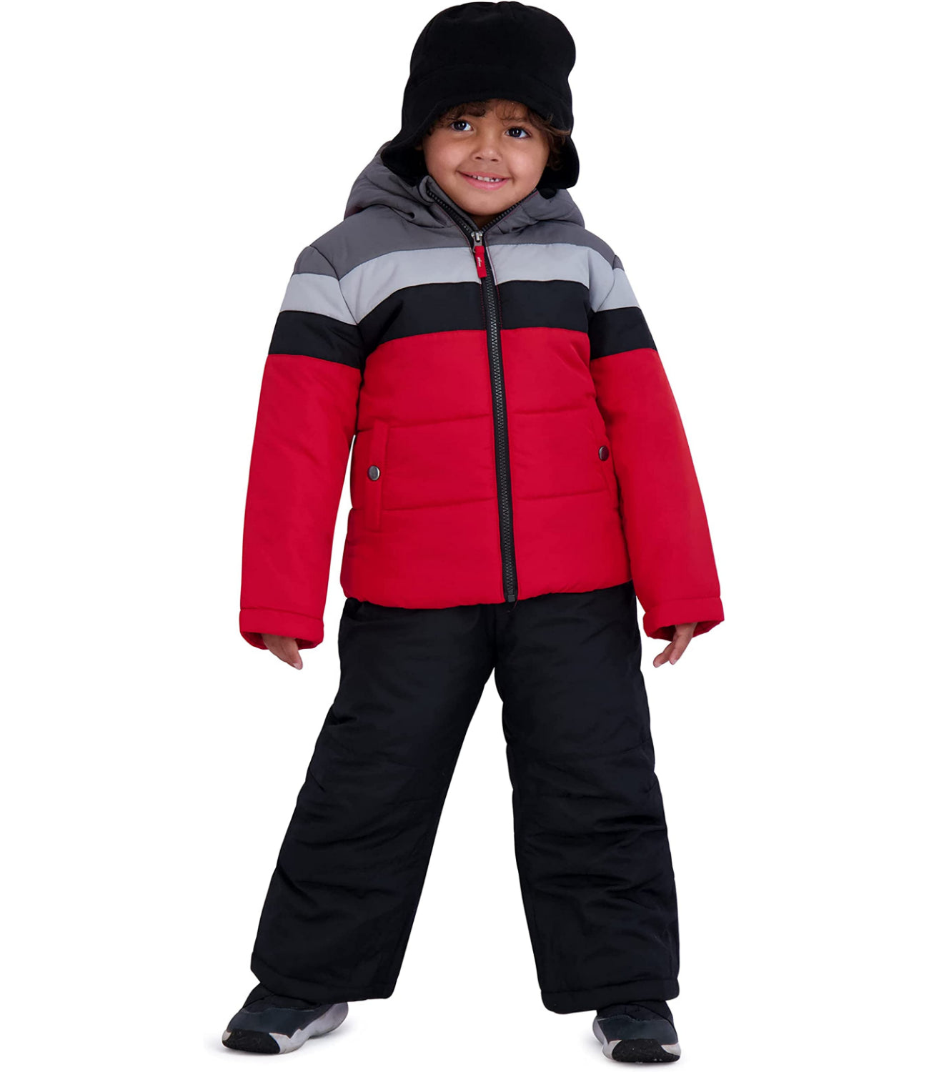 Rothschild Boys 4-7 Colorblock 2-Piece Snowsuit with Matching Hat