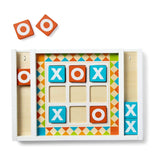 Melissa and Doug Wooden Tic-Tac-Toe Board Game with 10 Self-Storing Wooden Game Pieces