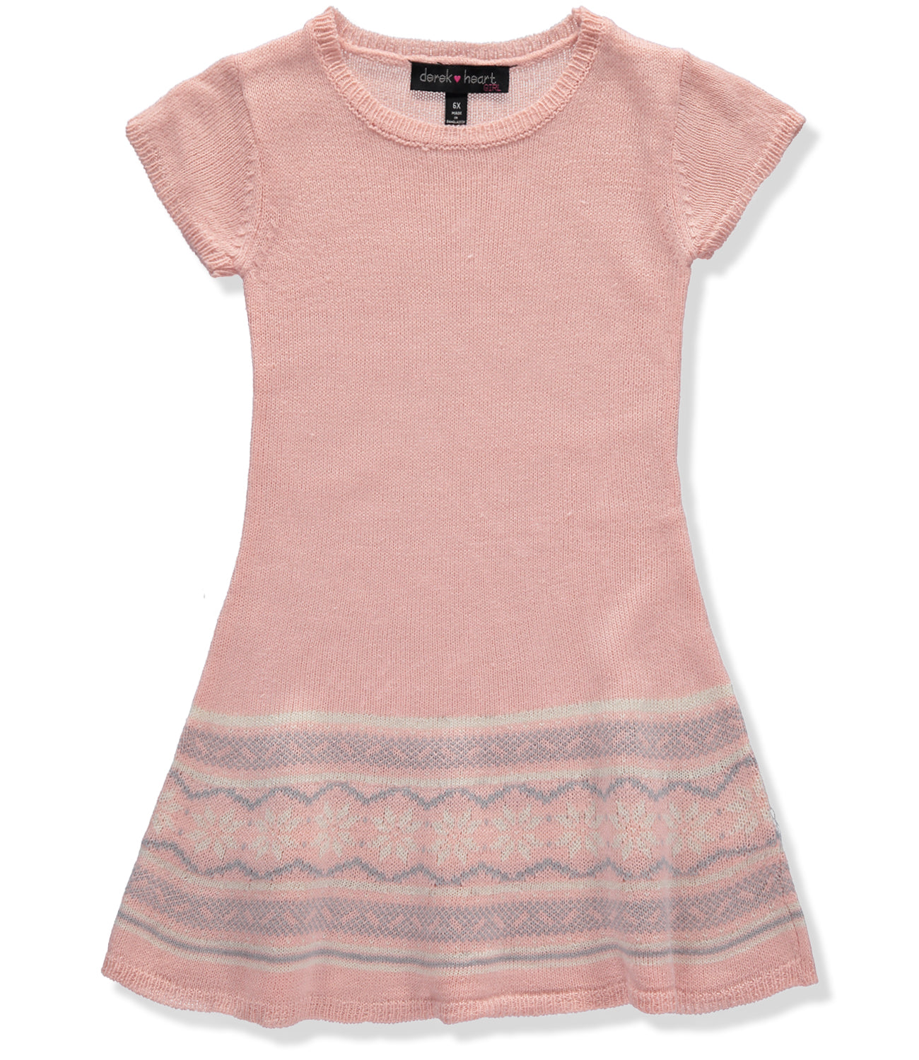 Derek Heart Girls 4-6X Jacquard Sweater Dress – S&D Kids Derek Heart Girls 4-6X Jacquard Sweater Dress – S&D Kids