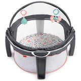 Fisher Price On-The-Go Baby Dome - Pink Pacific Pebble, Portable Infant Play Space, Multicolored