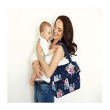 Baby Essentials Floral Quilted Diaper Bag Tote