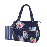 Baby Essentials Floral Quilted Diaper Bag Tote