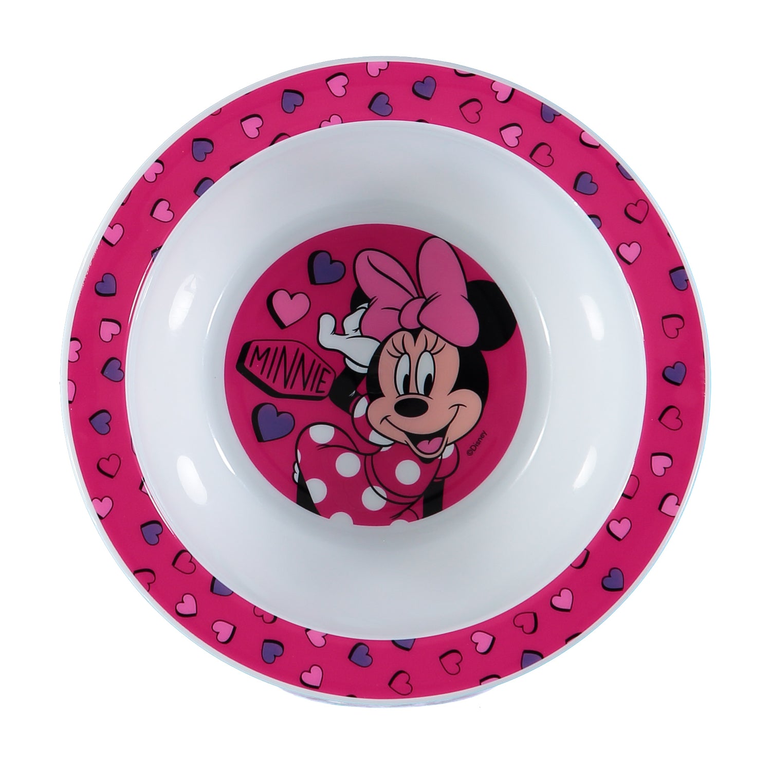 Disney Baby Minnie Mouse 3-Piece Dinner Set: Plate, Bowl and Cup
