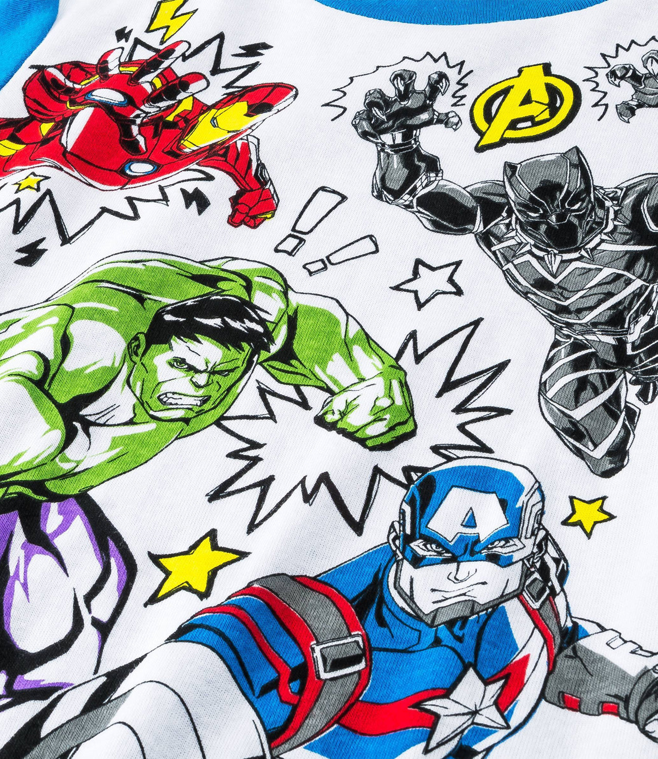 Marvel Boys 4-10 Avengers 4-Piece Cotton Pajama Set