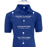 Galaxy Boys 8-20 Short Sleeve Polo School Uniform Shirt